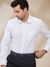 Men Regular Fit Structure White Shirt