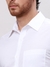 Men Regular Fit Self Design White Shirt