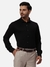 Men Slim Fit Solid Black Shirt