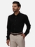 Men Slim Fit Solid Black Shirt