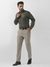 Men Slim Fit Solid Dark Green Shirt