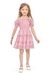 Be:Kids Blossom Bliss Pink Floral Smocked Dress with Puff Sleeves