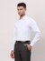 Men Contemporary Fit Self Design Medium Blue Shirt