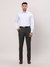 Men Contemporary Fit Self Design Medium Blue Shirt