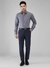 Men Slim Fit Solid Dark Grey Shirt