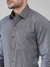 Men Slim Fit Solid Dark Grey Shirt
