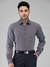 Men Slim Fit Solid Dark Grey Shirt