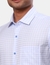 Men Contemporary Fit Checkered Medium Blue Shirt