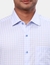 Men Contemporary Fit Checkered Medium Blue Shirt