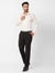Men Contemporary Fit Self Design Light Orange Shirt