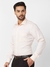 Men Contemporary Fit Self Design Light Orange Shirt
