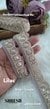 Lilac Pearl Dori One Side Scallop Embroidery Lace