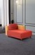 neudot Hailey Duet Fabric 1 Seater Left Aligned Lounger | L Shape | LHS | Comfortable Sofa Dual Color | Living Room | Bed Room | Rusty Cider Orange Colour