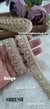 Beige Pearl Dori One Side Scallop Embroidery Lace