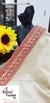 Orange Floral Fabric Lace