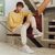 Men's T-Clip Leather Sneakers