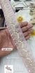 Light Mouve Pearl Embroidery Scalloped Lace