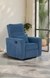 Eazy Boy Single Seater Fabric Recliner - Dusky Blue
