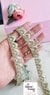 Green Gold Dori Embroidered Organza Lace