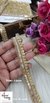 Gold Matt & Pearl Silver Hanging Sequence Lace