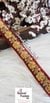 Designer Wine Floral Gota Patti Trim