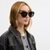 Maxi Sculpted C Oversized Round Sunglasses