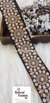 Creative Thread Works  Black Base Embroidered Trim