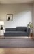 neudot Diva RHS Sofa Chaise Lounger with Black Legs for Living Room|Bedroom|2 Person Sofa|Diwan|Premium Fabric | Solid Wood Frame|2 Seater (Colour : Graphite Grey (DIY))