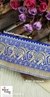 Royal Blue Elephant Jungle Banarasi Lace
