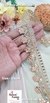 Peach Mirror Grace Single-Cut Gota Lace