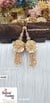 Gold Floral Crystal Tassel