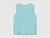 Organic cotton tank top with logo print