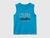 Organic cotton tank top with logo print