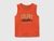 Organic cotton tank top with logo print