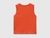 Organic cotton tank top with logo print