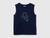 Organic cotton tank top with logo print