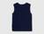 Organic cotton tank top with logo print