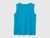 Organic cotton tank top with logo print