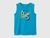 Organic cotton tank top with logo print