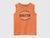 Organic cotton tank top with logo print
