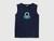 Organic cotton tank top with logo print