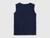 Organic cotton tank top with logo print