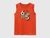 Organic cotton tank top with logo print