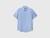 Short sleeve shirt in pure linen