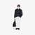 Regular Fit Monochromatic All Over Logo Jacket With Dual Zip Closure