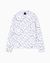 Regular Fit All Over Logo Cotton Crewneck Sweatshirt