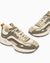 Microsuede and Mesh Lace Up Sneakers