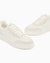 Round Toe All Over Logo Sneakers With Suede Inserts