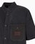 Denim Shirt With Leather Logo Patch