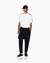 Regular Fit Cotton Joggers With Elasticated Waistband And Monochromatic Logo Tape